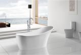 Luxury soaking Bathtubs 63" Modern Bathroom White Acrylic Luxury Bathtub W