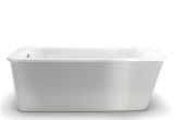 Maax Lounge Freestanding Bathtub 5 3 Ft Lounge Freestanding Bath Tub In White with