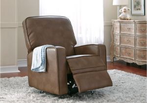 Macys Leather Swivel Chairs Sutton Leather 2 Piece Swivel Glider Recliner In Chestnut Brown