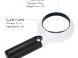 Magnifying Work Light 2018 Dual Glass 5x and 20x Magnification Power Lens 11 Led Light
