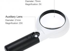Magnifying Work Light 2018 Dual Glass 5x and 20x Magnification Power Lens 11 Led Light