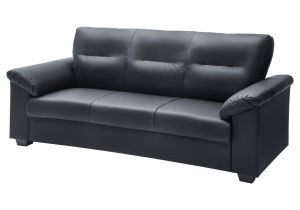 Mainstays Buchannan sofa Black Faux Leather Knislinge sofa Idhult Black Pinterest Black Couches Leather