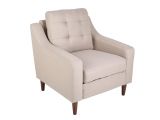 Marquee Mid Century Modern White Accent Chair Maverick Mid Century Modern Accent Chair In Light Brown by