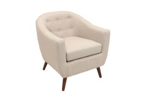 Marquee Mid Century Modern White Accent Chair Rockwell Mid Century Modern Accent Chair In Cream by