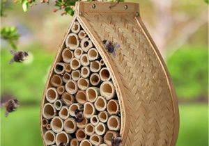 Mason Bee House Plans Bamboo Garden Bee Pollination Hanging Mason Bee House Mason Bee Hive