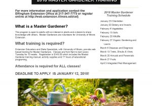 Master Gardener Program Online Master Gardener Training In Effingham Myradiolink Com
