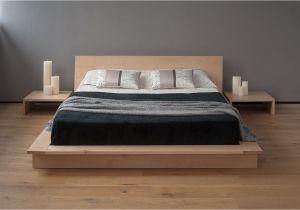 Mattress On the Floor Bed Frame oregon Low Platform Bed solid Wood Natural Bed Co Bed Frame