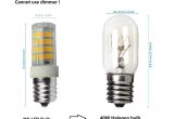 Maytag Microwave Light Bulb Microwave Oven Appliance 4w E17 Led Bulb 40w Halogen Bulb