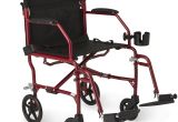 Medline Transport Chair Walmart Medline Ultralight Transport Wheelchair with 19 X 16 Seat Red