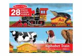 Melissa and Doug Floor Puzzles 100 Piece Melissa Doug Alphabet Train Jumbo Jigsaw Floor Puzzle Letters