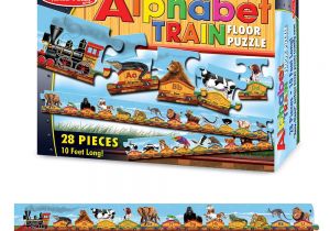 Melissa and Doug Floor Puzzles Alphabet Train Floor Puzzles