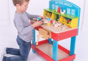 Melissa and Doug tool Bench Amazon Com Bigjigs toys My Wooden tool Bench with tools toys Games