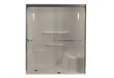 Menards Bathtub Doors Lyons 60" W X 72" H Glass bypass Shower Door at Menards