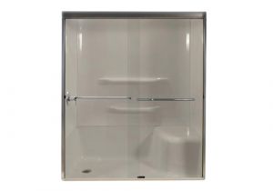 Menards Bathtub Doors Lyons 60" W X 72" H Glass bypass Shower Door at Menards