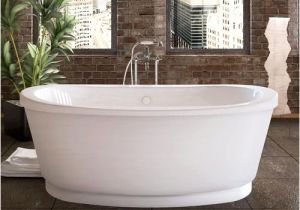 Menards Bathtub Overflow Peak 36" X 66" Freestanding soaking Bathtub at Menards