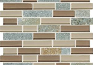 Menards Bathtub Tile Daltile Phase Mosaics Stone and Glass Wall Tile 1" Random