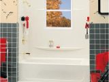 Menards Bathtub Walls 3 Piece Tub Surround with Cutting Template and Window Trim