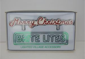 Merry Brite Lights Dept 56 Village Brite Lites Merry Christmas 52230 New Tested Works