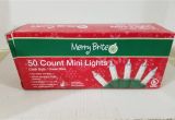 Merry Brite Lights Merry Brite 50 Ct Mini Lights Clear Bulb Christmas Lights New