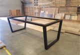 Metal Coffee Table Base Custom Upside Down Trapezoid Leg Metal Table Base