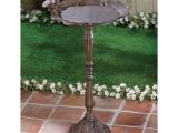 Metal Outdoor Bathtub Shabby Pedestal Metal Cast Iron Metal Bird Bath Feeder