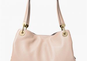 Michael Kors Light Pink Purse Price Michael Kors soft Pink Raven Large Leather Shoulder Bag Online
