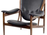 Mid Century Modern Accent Chair Leather Carl Mid Century Modern Arm Chair Black Leather & Walnut