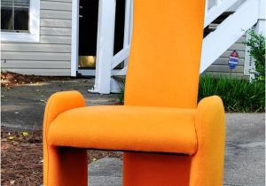 Mid Century Modern Accent Chair orange Mid Century Modern orange Accent Chair Sculptural by Mcdanish