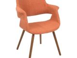 Mid Century Modern Accent Chair orange Vintage Flair Mid Century Modern Dining Accent Chair