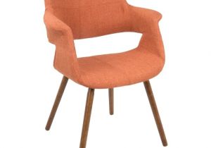 Mid Century Modern Accent Chair orange Vintage Flair Mid Century Modern Dining Accent Chair