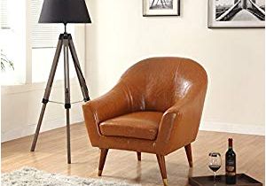Mid Century Modern Bonded Leather Accent Chair Amazon Divano Roma Furniture Signature Collection Mid