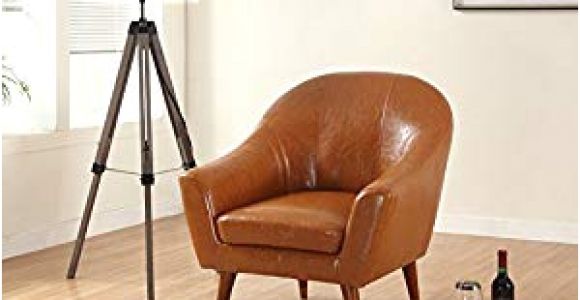 Mid Century Modern Bonded Leather Accent Chair Amazon Divano Roma Furniture Signature Collection Mid