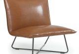 Mid Century Modern Bonded Leather Accent Chair Modern Side Accent Pillow Chair Leather Mid Century Lounge