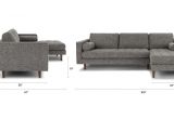 Mid Century Sectional sofa Sven Briar Gray Right Sectional sofa Furniture Pinterest