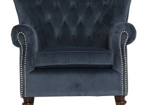 Midnight Blue Accent Chair Elmore Modern Accent Chair In Blue Velvet Midnight