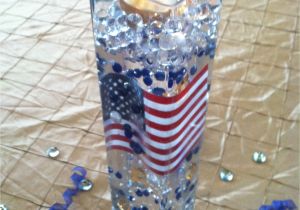 Military Retirement Decoration Ideas Military Retirement Centerpiece with Flag and Candle Retireme