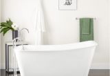 Mini Freestanding Bathtub 43" Carter Mini Acrylic Clawfoot Tub Bathroom