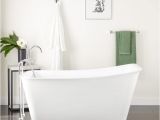 Mini Freestanding Bathtub 43" Carter Mini Acrylic Clawfoot Tub Bathroom