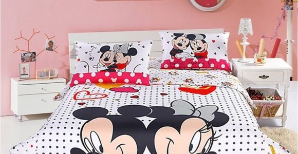 Minnie Mouse Bed Sheets Full Size Mickey and Minnie Mouse Double Bedding Set Everything Mickey Mouse