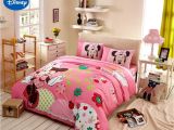 Minnie Mouse Comforter Set Full Size Disney Minnie Girls 100 Cotton Bedding Set Queen Single Size Duvet