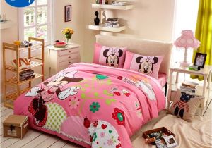 Minnie Mouse Comforter Set Twin Size Disney Minnie Girls 100 Cotton Bedding Set Queen Single Size Duvet