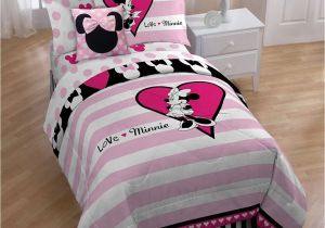 Minnie Mouse Comforter Set Twin Size Twin Bed Sheets Colorful Plaid Duvet Cover Set 100 Cotton Size