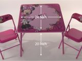 Minnie Mouse Folding Table and Chairs Disney Minnie Mouse Erasable Activity Table Set Youtube