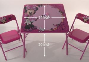 Minnie Mouse Folding Table and Chairs Disney Minnie Mouse Erasable Activity Table Set Youtube
