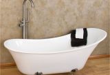 Modern Clawfoot Bathtubs 62" Linus Modern Acrylic Slipper Clawfoot Tub