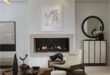 Modern Living Room Fireplace Walls Penthouse Peace Design