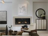 Modern Living Room Fireplace Walls Penthouse Peace Design