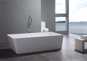 Modern soaking Bathtubs Leona Luxury Modern Bathtub 71"