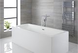 Modern Square Bathtubs Milano Westby White Modern Square Double Ended