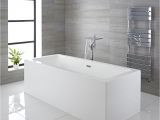 Modern Square Bathtubs Milano Westby White Modern Square Double Ended